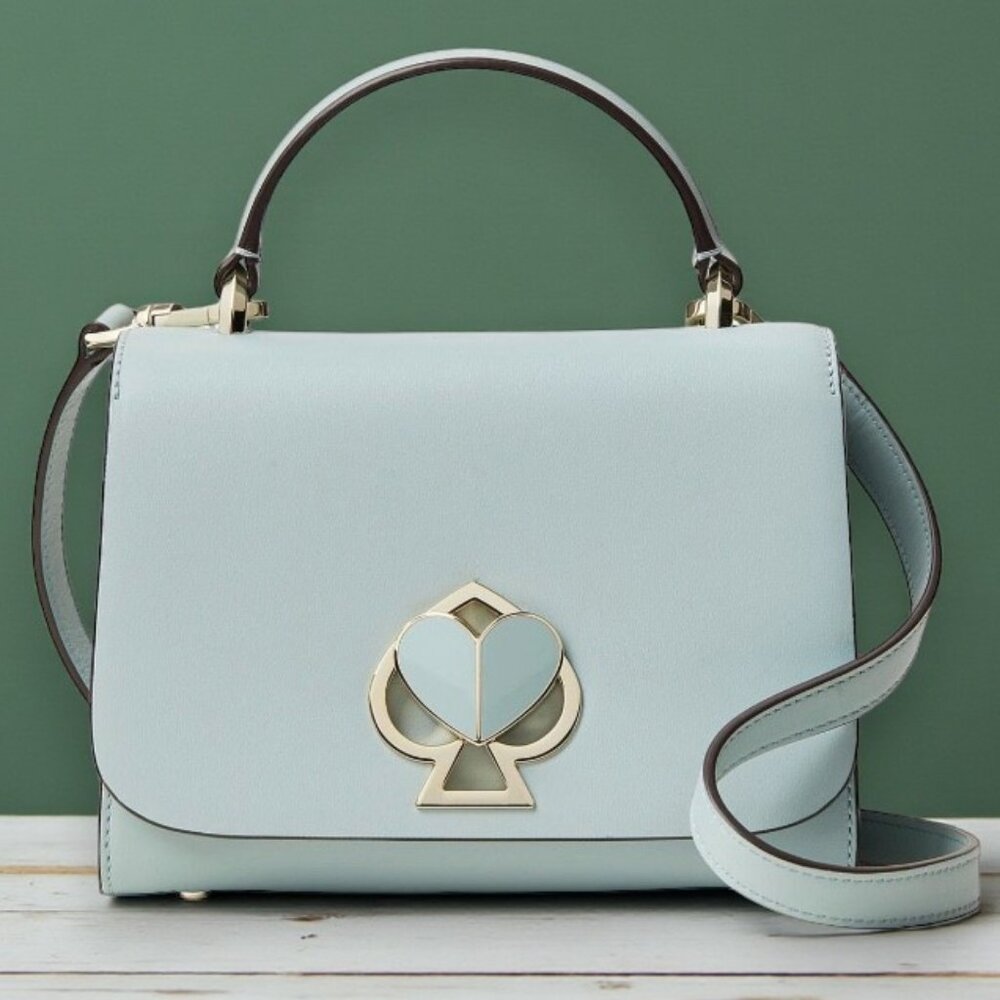 Kate Spade Nicola Twistlock Small Leather Top-handle Crossbody Bag - Like New